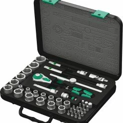 Wera 8100 SB 2 Jeu Cliquet Zyklop Speed à Carré 3/8" Métrique