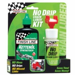 Finish Line No Drip Chain Luber Combo Avec 120ml D'huile Pour Chaîne Cross Country