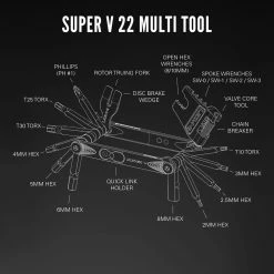 Lezyne Super V22 Multitool -Nettoyage et entretien Soldes SuperV 22 ExplodedToolDiagrams R1 1800x1800