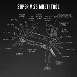 Lezyne Super V23 Multitool 9 Lezyne Super V23 Multitool -Nettoyage et entretien Soldes SuperV 23 ExplodedToolDiagrams R1 1800x1800