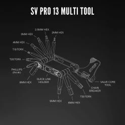 Lezyne SV PRO 13 Multitool 5 Lezyne SV PRO 13 Multitool -Nettoyage et entretien Soldes lezyne 1 MT SVPRO 13T06 SV PRO 13 Multitool 3
